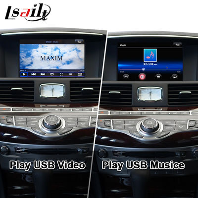 Antarmuka CarPlay untuk Infiniti Q70 Q70L M35 M45 Fuga 2009-2019 Adaptor Android Auto Nirkabel Integrasi Pencerminan Ponsel, Suhu AC