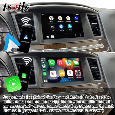 Antarmuka CarPlay untuk Infiniti QX60 JX35 2008-2017 Modul Peningkatan Car Play Android Auto, Mirroring, Suhu AC