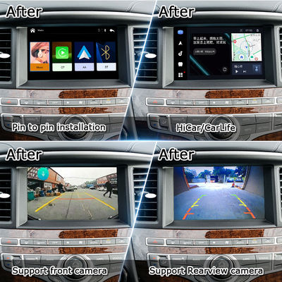 Antarmuka CarPlay untuk Infiniti QX60 JX35 2008-2017 Modul Peningkatan Car Play Android Auto, Mirroring, Suhu AC