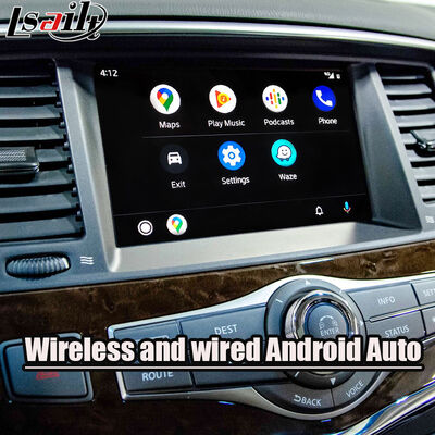 Antarmuka CarPlay untuk Patroli 2020-2023 Nissan Y62 Versi Australia Terintegrasi Wireless Android Auto, Mobile Phone Mirroring, Kamera Belakang