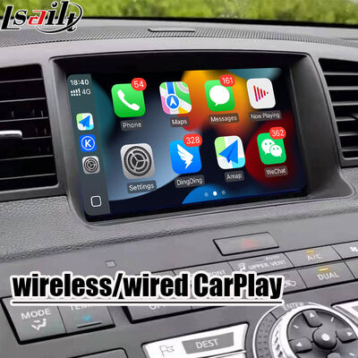 Layar CarPlay 8 Inci Lsailt untuk Nissan Fuga (Y50) Infiniti 350GT 2005-2008 Android Auto, Mirroring, Tampilan Sentuh HD