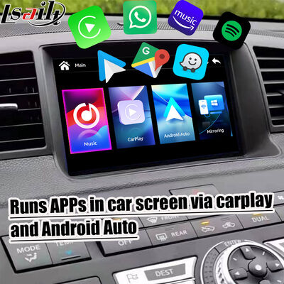 Layar CarPlay 8 Inci Lsailt untuk Nissan Fuga (Y50) Infiniti 350GT 2005-2008 Android Auto, Mirroring, Tampilan Sentuh HD