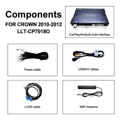 Kotak Apple CarPlay Nirkabel untuk Crown S200 RS204 GWS204 URS204 URS206 Majesta XV Athlete Saloon Toyota Terintegrasi Android Auto