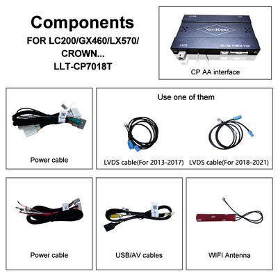 Antarmuka Apple CarPlay untuk Crown S210 AWS210 GRS210 GWS214 GWS215 Majesta Athlete Royal Saloon Terintegrasi Android Auto, Kamera Mundur, AC Climate