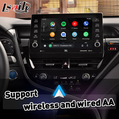 Antarmuka Android Auto Carplay Nirkabel Lsailt untuk Toyota Camry Hybrid XSE XLE SL SE XV70 2021-2024