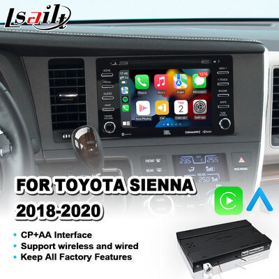 Antarmuka Android Auto Carplay Nirkabel Lsailt untuk Toyota Sienna 2018-2020