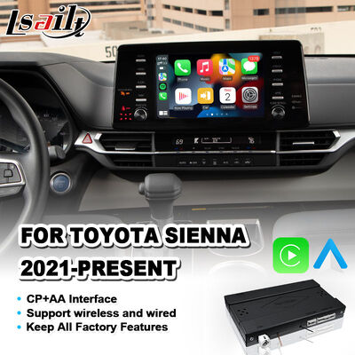 Lsailt Wireless Android Auto Carplay Interface untuk 2021-Present Toyota Sienna LE XLE XSE