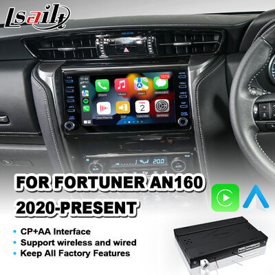 Antarmuka Android Auto Carplay Nirkabel Lsailt untuk Toyota Fortuner AN160 2020-Sekarang