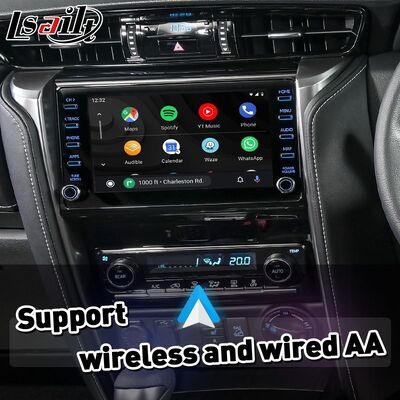 Antarmuka Android Auto Carplay Nirkabel Lsailt untuk Toyota Fortuner AN160 2020-Sekarang