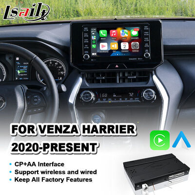 Lsailt Wireless Android Auto Carplay Interface untuk Toyota Venza Harrier 2020.