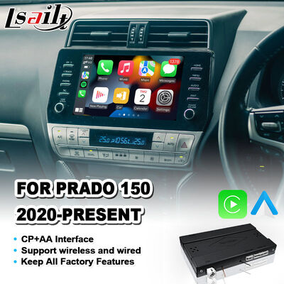 Lsailt Antarmuka Android Auto Carplay Nirkabel untuk Toyota Land Cruiser Prado 150 2020-Sekarang