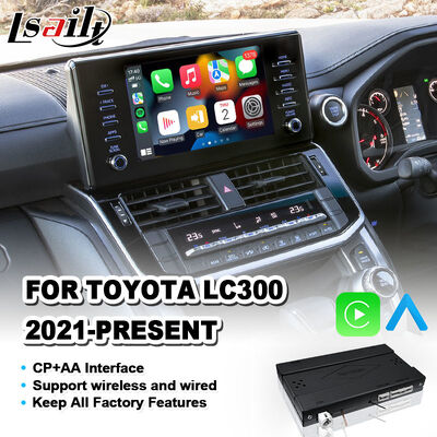 Antarmuka Android Auto Carplay Nirkabel Lsailt untuk Toyota Land Cruiser 300 GX GXL AX LC300 2021-2024