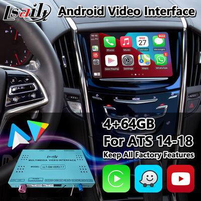 Lsailt Android Carplay Multimedia Video Interface untuk 2014-2019 Cadillac ATS CUE System