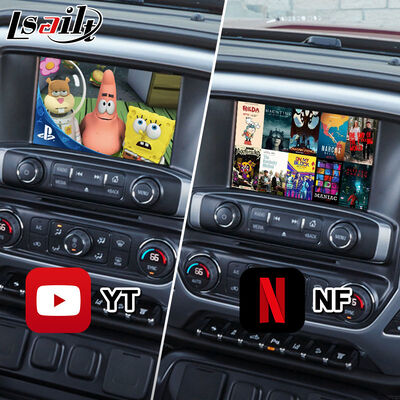 Lsailt Android Multimedia Video Interface untuk 2014-2019 GMC Sierra 1500 2500 3500 Sistem Intellilink dengan Carplay
