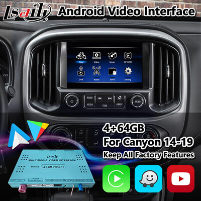 Lsailt Android Multimedia Video Interface untuk 2015-2020 GMC Canyon Intellilink System dengan Carplay