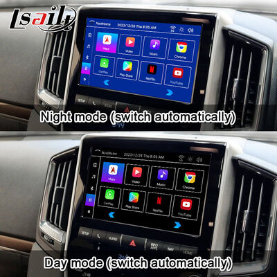 Antarmuka Video Multimedia Android 13 untuk Land Cruiser LC200 VXR VX GXL Sahara V8 2013-2021 Peningkatan Layar OEM dengan CarPlay Nirkabel, YouTube
