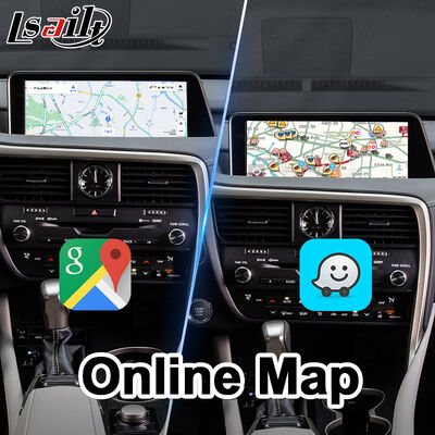 Antarmuka Video Lsailt Android Carplay Lexus untuk RX 350 RX450h RX200t RX350L RX450L RX300 RX350 2016-2019