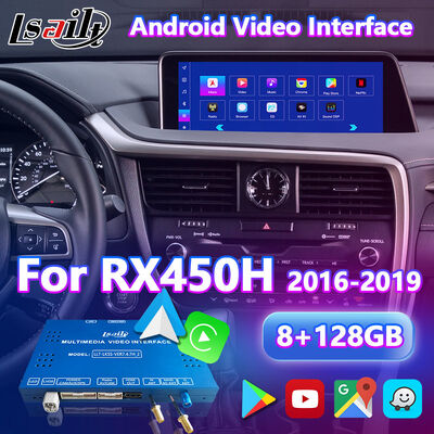 Antarmuka Video Lsailt Android Carplay Lexus untuk RX 350 RX450h RX200t RX350L RX450L RX300 RX350 2016-2019