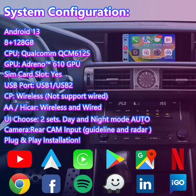 Lsailt Android Video Interface untuk Lexus IS250 IS300h IS350 IS200t IS300 IS Kontrol mouse 2013-2016