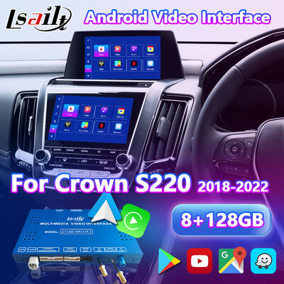 Antarmuka Video Multimedia Android Lsailt untuk Toyota Crown S220 2018-2022 dengan Carplay