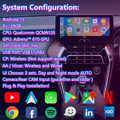 Lsailt Android Carplay Navigasi Video Interface untuk 2020 - Present Toyota Harrier Venza Dukungan Modul Radio