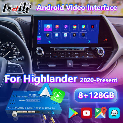 Lsailt Android Car Navigation Multimedia Video Interface untuk Toyota Highlander 2020.