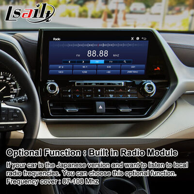 Lsailt Android Car Navigation Multimedia Video Interface untuk Toyota Highlander 2020.