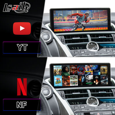 Lsailt Layar Antarmuka Video Multimedia Android Carplay 10.25 Inci untuk 2017-2021 Lexus NX 300h NX200 NX300 NX300h