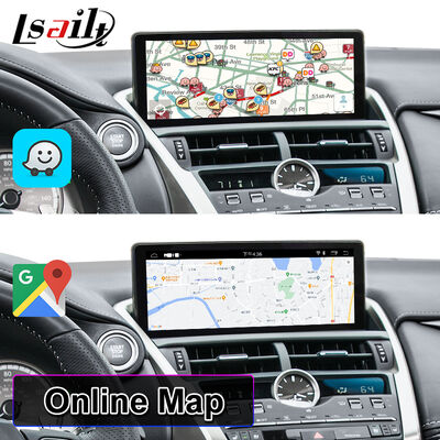 Lsailt Layar Antarmuka Video Multimedia Android Carplay 10.25 Inci untuk 2017-2021 Lexus NX 300h NX200 NX300 NX300h