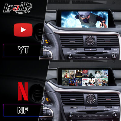 Lsailt Android Carplay Multimedia Interface Screen untuk 2016-2019 Lexus RX Knob RX350 RX450h RX200t RX300