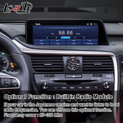 Lsailt Android Carplay Multimedia Interface Screen untuk 2016-2019 Lexus RX Knob RX350 RX450h RX200t RX300