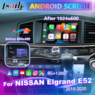 Lsailt Android Carplay Multimedia Screen untuk 2010-2020 Nissan Elgrand E52