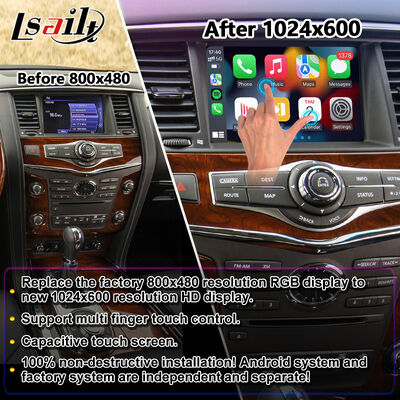 Layar Multimedia Android Carplay Lsailt untuk Infiniti QX80 QX56 2010-2017