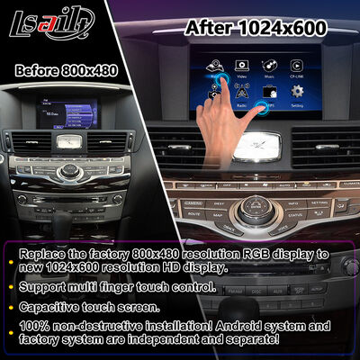 Lsailt Android Carplay Multimedia Screen untuk 2010-2023 Infiniti M25 M30d M37 M56 M35h Y51 Q70
