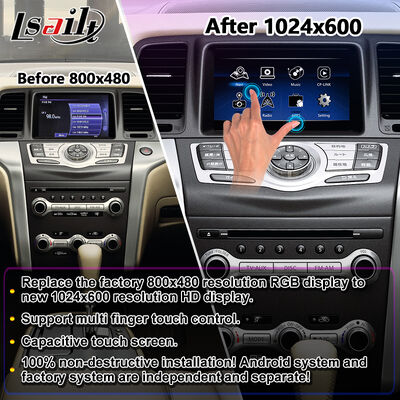 Layar Multimedia Carplay Android Lsailt untuk Nissan Murano Z51 2008-2014