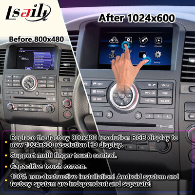 Lsailt Android Carplay Multimedia Screen untuk 2010-2015 Nissan Navara D40