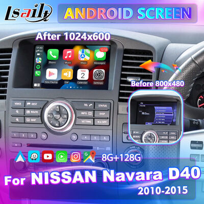 Lsailt Android Carplay Multimedia Screen untuk 2010-2015 Nissan Navara D40