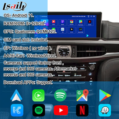 OEM Android Upgrade Module untuk LX570 Lexus RX GX LS NX ES Integrasi Wireless CarPlay, Android Auto, YouTube,NetFlix