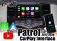 LVDS Output Signal Carplay Interface Terintegrasi Android Auto Untuk Nissan 2012-2018 Patrol