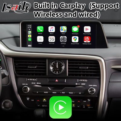 Antarmuka Carplay Android PX6 4GB untuk Kontrol Mouse Lexus RX350 / RX450H HDMI Android Auto