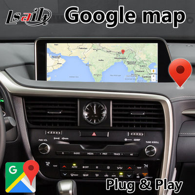 Antarmuka Carplay Android PX6 4GB untuk Kontrol Mouse Lexus RX350 / RX450H HDMI Android Auto
