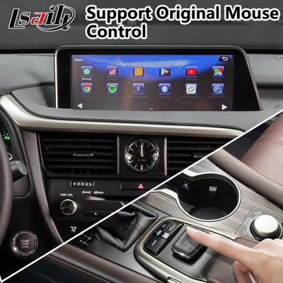 Antarmuka Carplay Android PX6 4GB untuk Kontrol Mouse Lexus RX350 / RX450H HDMI Android Auto