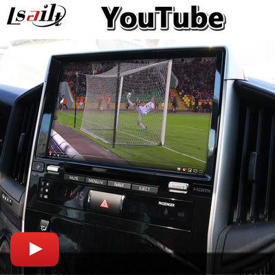 Antarmuka Video Carplay Android 4+64GB untuk Toyota Land Cruiser LC200 LC-GT GXR 2018-2021 Touch 3
