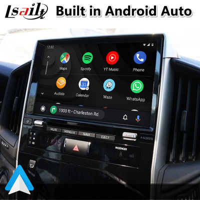 Antarmuka Video Carplay Android 4+64GB untuk Toyota Land Cruiser LC200 LC-GT GXR 2018-2021 Touch 3