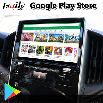 Antarmuka Video Carplay Android 4+64GB untuk Toyota Land Cruiser LC200 LC-GT GXR 2018-2021 Touch 3