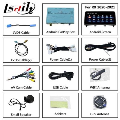 Lsailt 12.3 Inch Wireless Android Auto Carplay Layar Multimedia Untuk Lexus RX RX350 RX450h