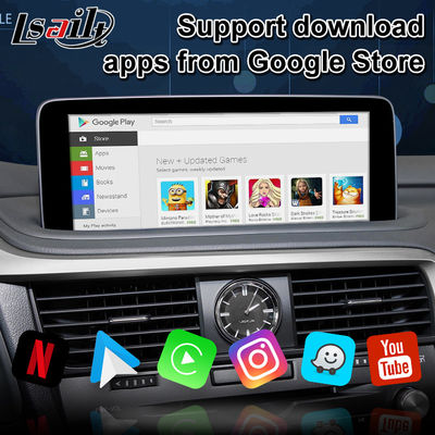 Lsailt 12.3 Inch Wireless Android Auto Carplay Layar Multimedia Untuk Lexus RX RX350 RX450h