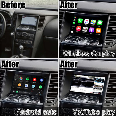 Android 13 Navigasi Interface Video Mobil Dukungan Waze / Youtube Untuk Infiniti QX70 / FX50 FX35 FX37