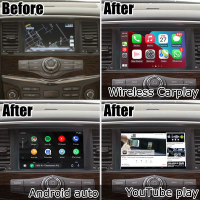 Nissan Patrol Y62 Armada Basis Qualcomm Navigasi Mobil Kotak Carplay Perangkat Navigasi GPS