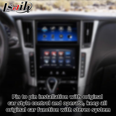 Antarmuka GPS carplay, 8+128GB Android 11 navigasi kotak antarmuka untuk Infiniti Q50 / Q60